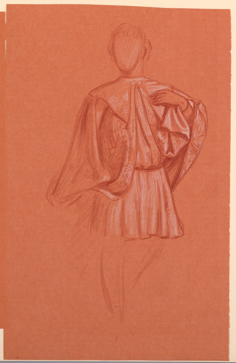 Study of a Costumed Figure by Elihu Vedder