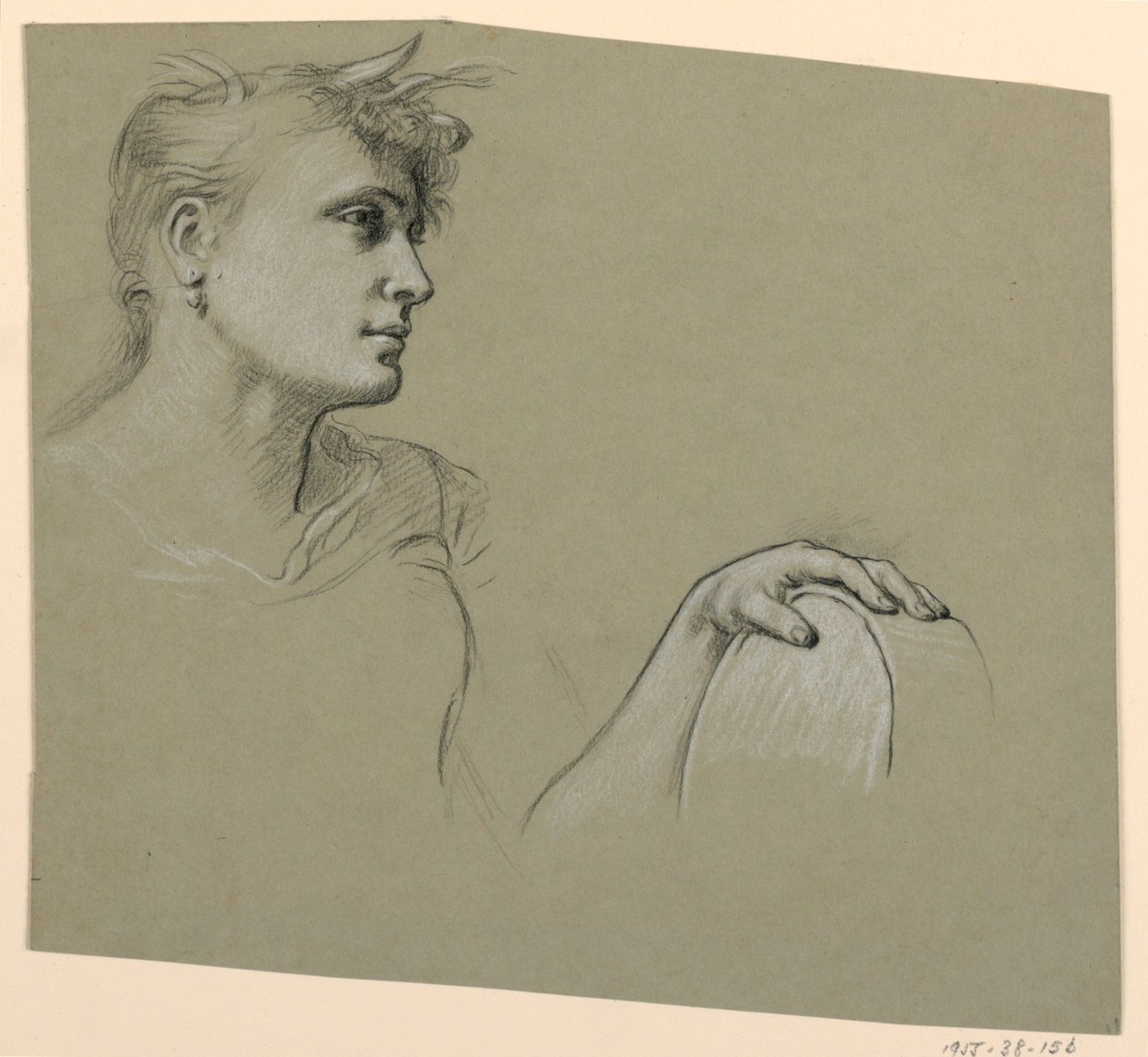 Study of Figure by Elihu Vedder