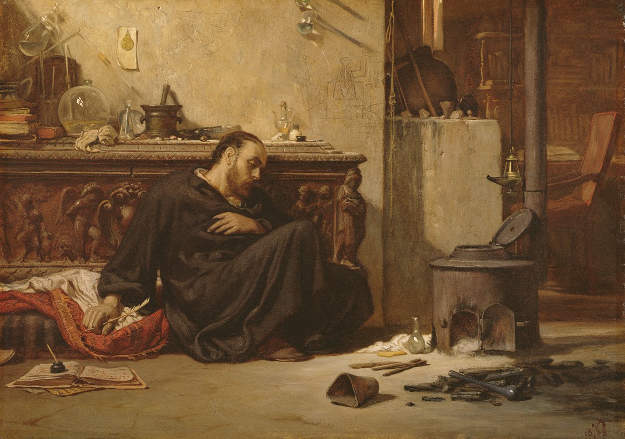 The Dead Alchemist, c.1868 by Elihu Vedder