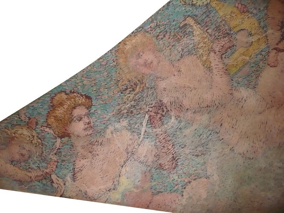 Allegory of the Lyrical - Ceiling Triangle Over the Audience of the Municipal Theater of Rio de Janeiro by Eliseu Visconti