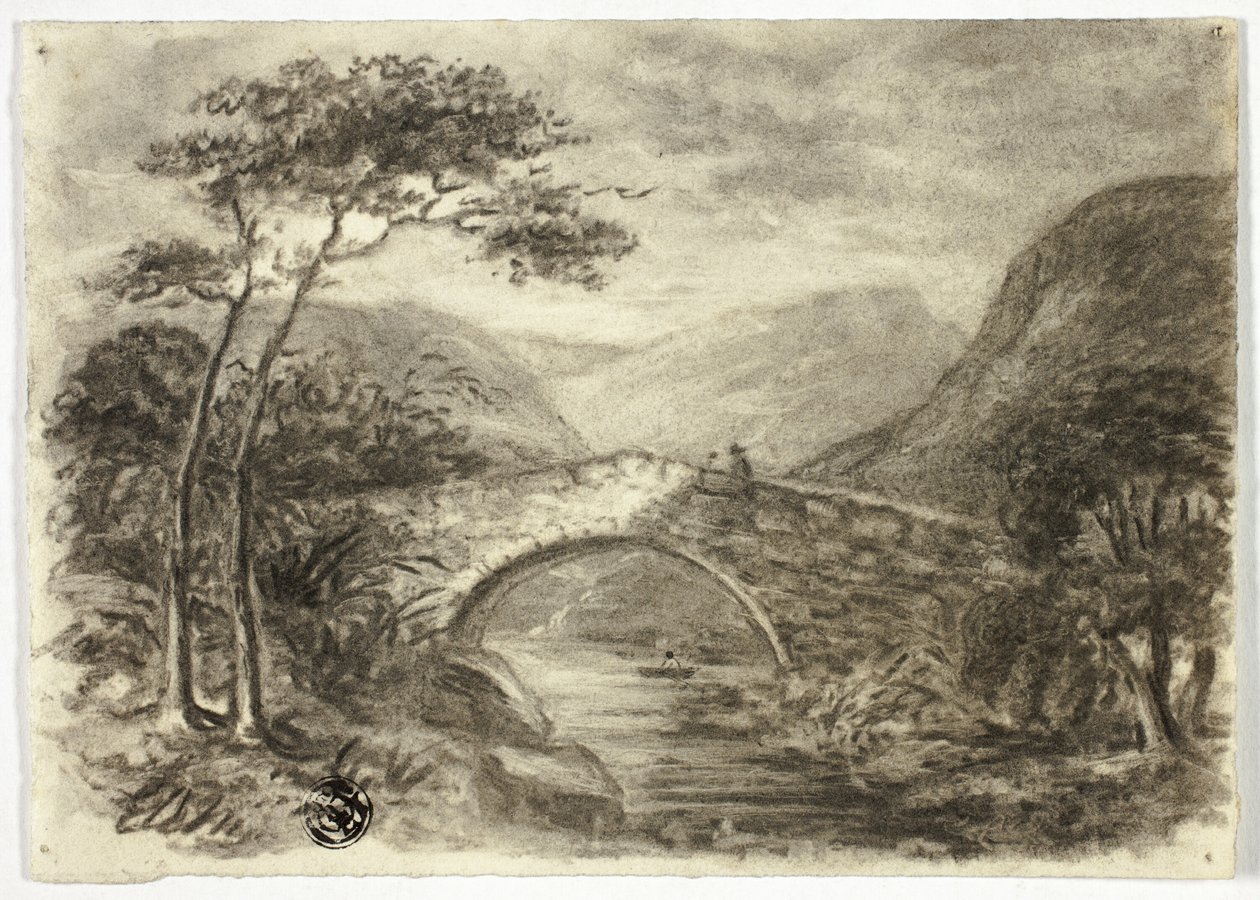 Stone Bridge in Mountains by Elizabeth Murray