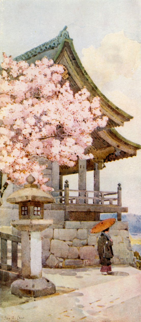 Cherry-tree at Kyomidzu by Ella Du Cane