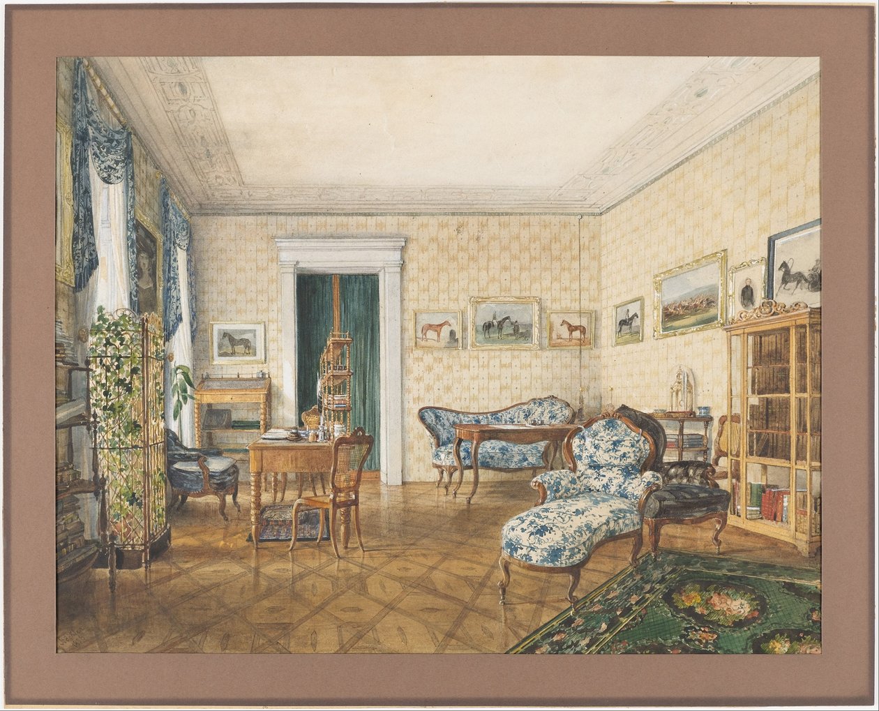 Drawing Room of a Sportsman by Emanuel Stöckler
