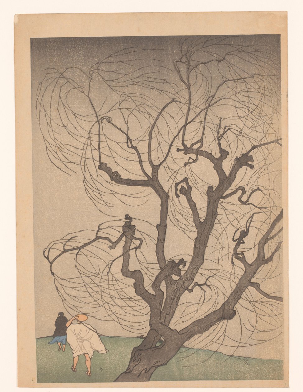 Tree in the Wind by Emil Orlik