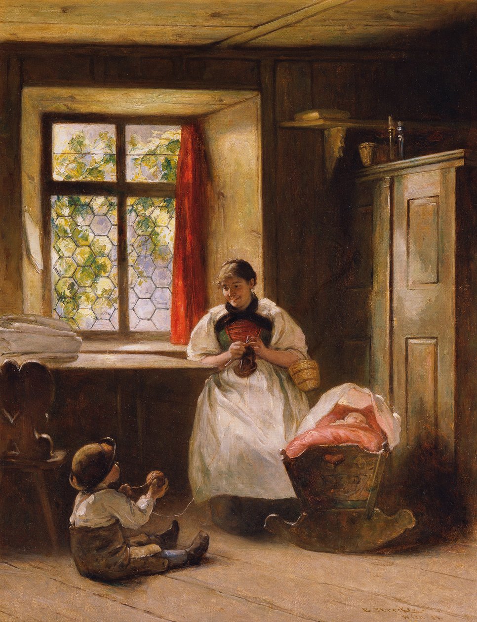 The Collaborator (Farmhouse Parlor) by Emil Strecker