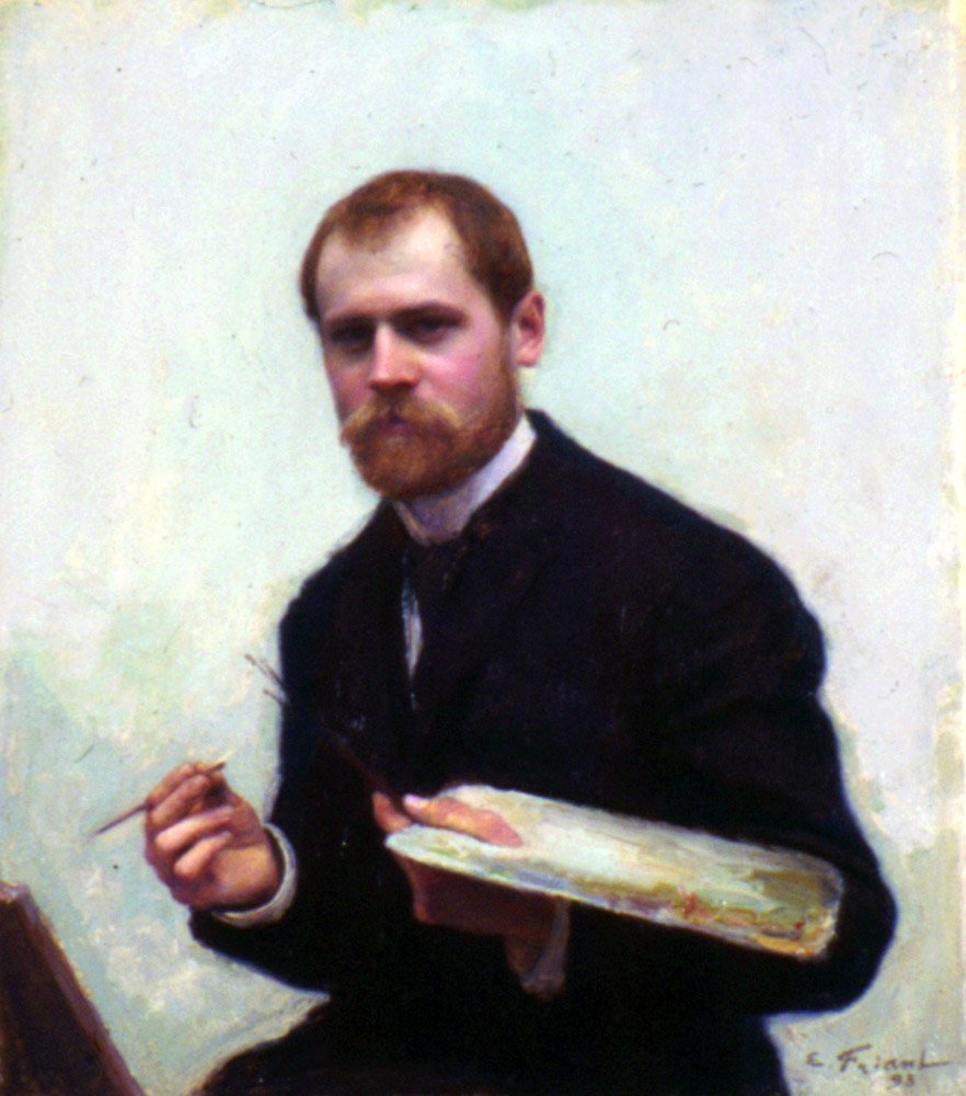 Self-portrait by Emile Friant