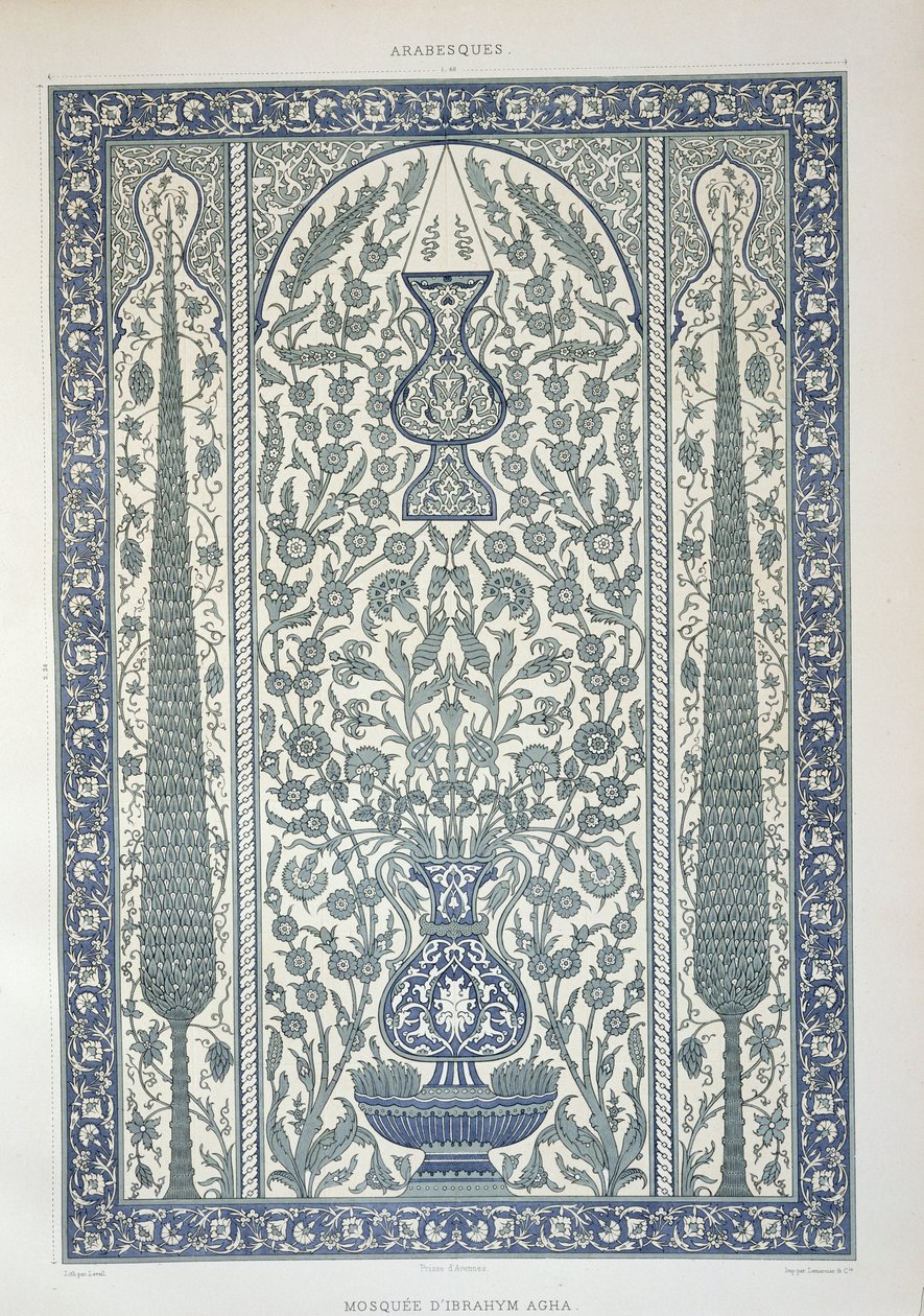 Design from Mosque of Ibrahym Agha, from 