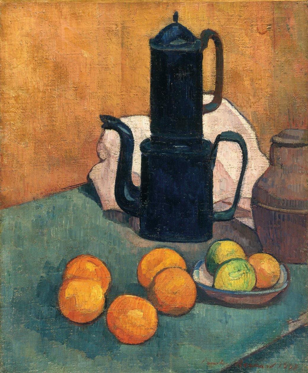 The Blue Coffee Pot by Emile Bernard