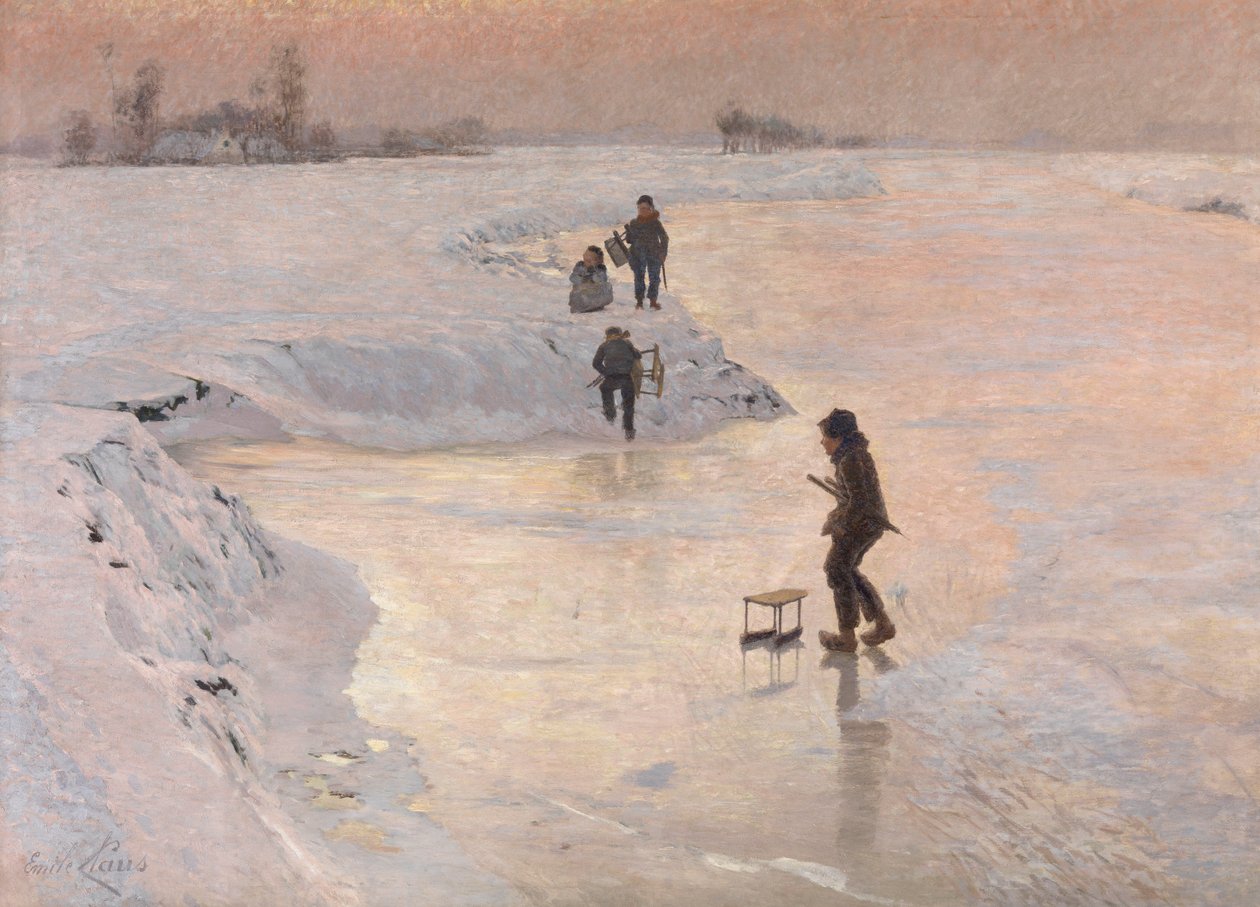 Skaters by Emile Claus