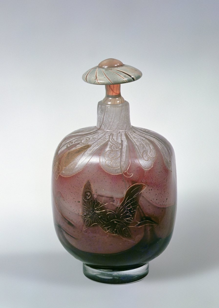 Bottle and Stopper, c.1900 by Emile Galle