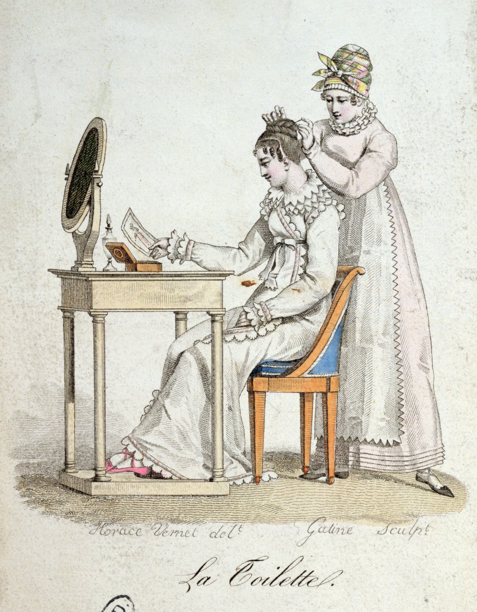 The Dressing Table by Emile Jean Horace Vernet