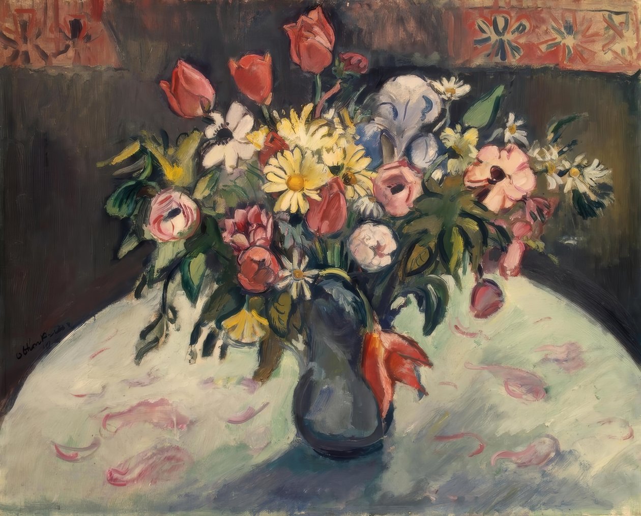 Flowers (Tulips and Daisies) by Emile Othon Friesz