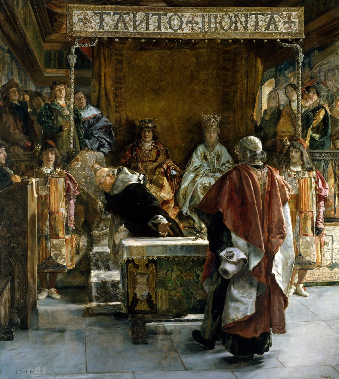 Expulsion of the Jews from Spain (year 1492) by Emilio Sala Francés