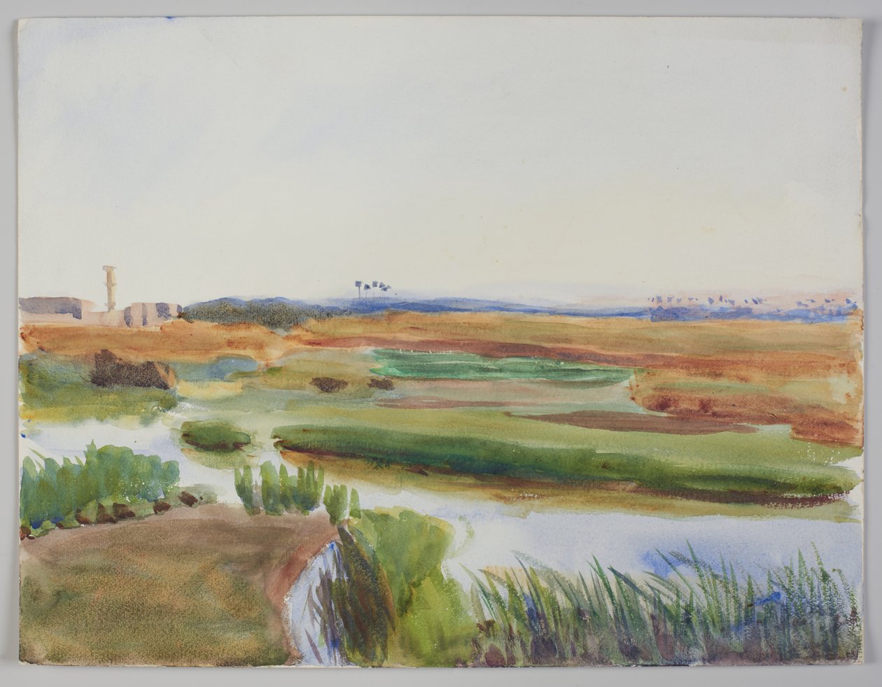 Landscape with stream, Cairo by Emily Sargent