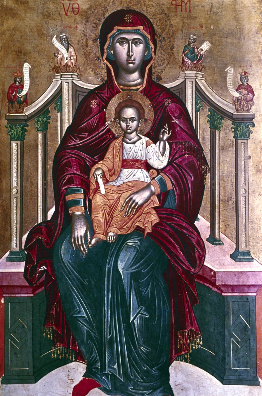 Virgin and Child icon, 1664 by Emmanuel Tzanes