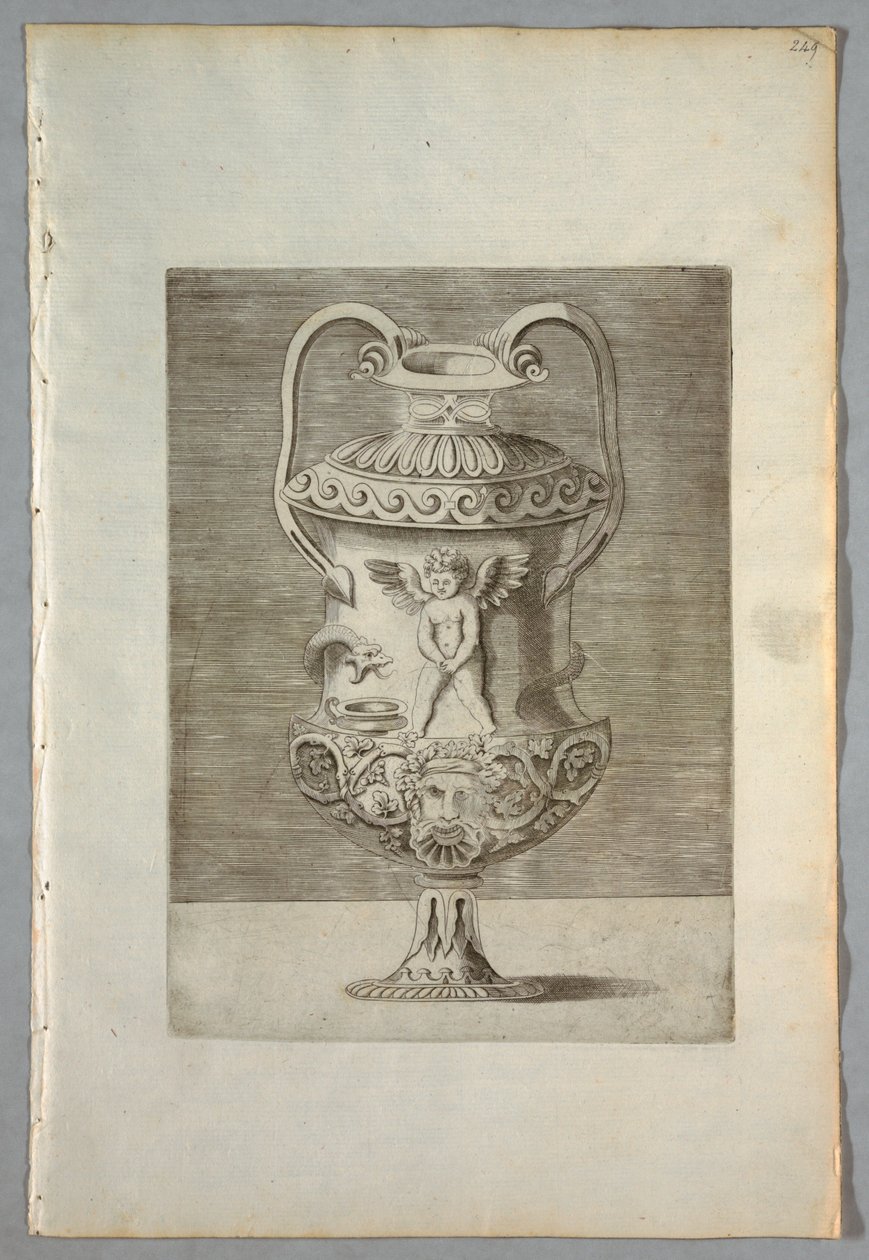 Vase (Plate 9 of a Series) by Enea Vico
