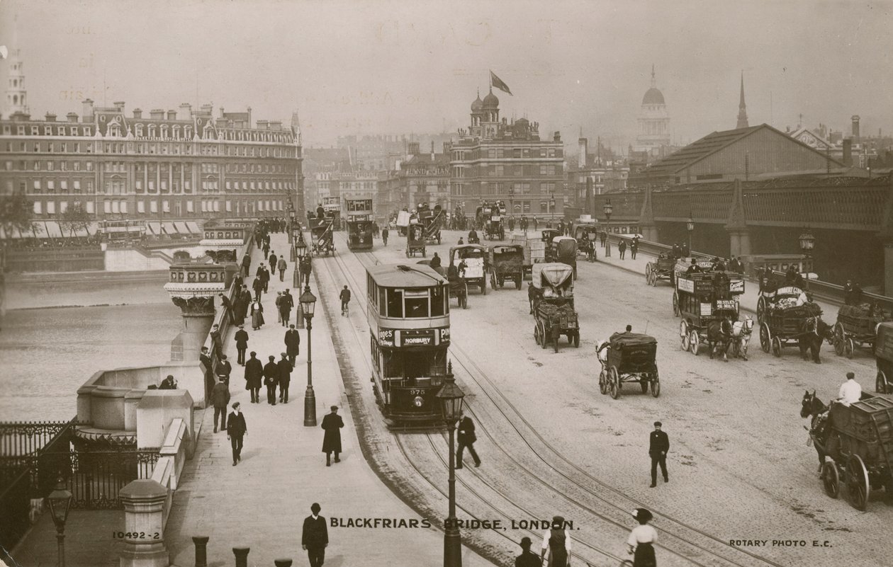 Blackfriars Bridge, London by English Photographer