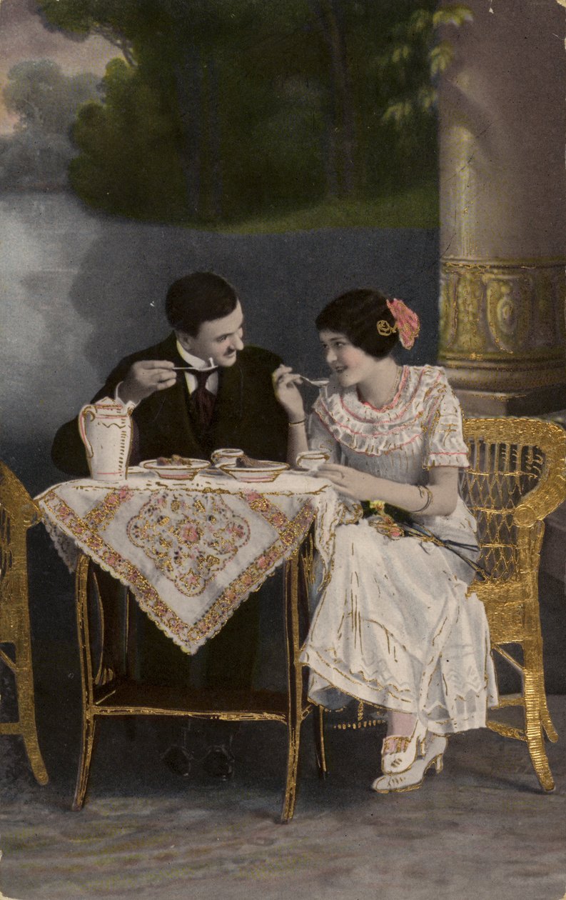 Couple Eating Together by English Photographer