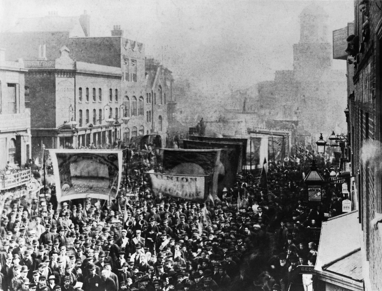 London Dock Strike, 1889 by English Photographer