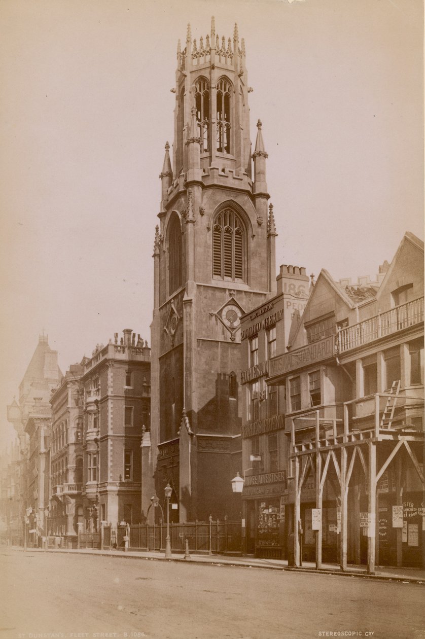 St Dunstans Church, Fleet Street, London by English Photographer