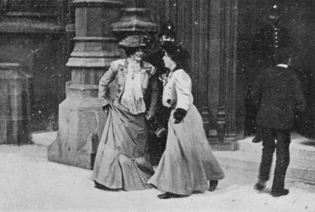 Suffragettes Turned Away, illustration from an article entitled The Reassembling of Parliament published in The Graphic, October 27th 1906 by English Photographer