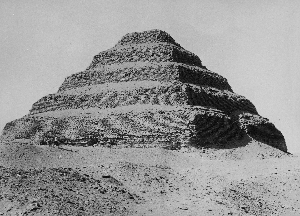 The Pyramid of Sakkara, c.1904-05 by English Photographer