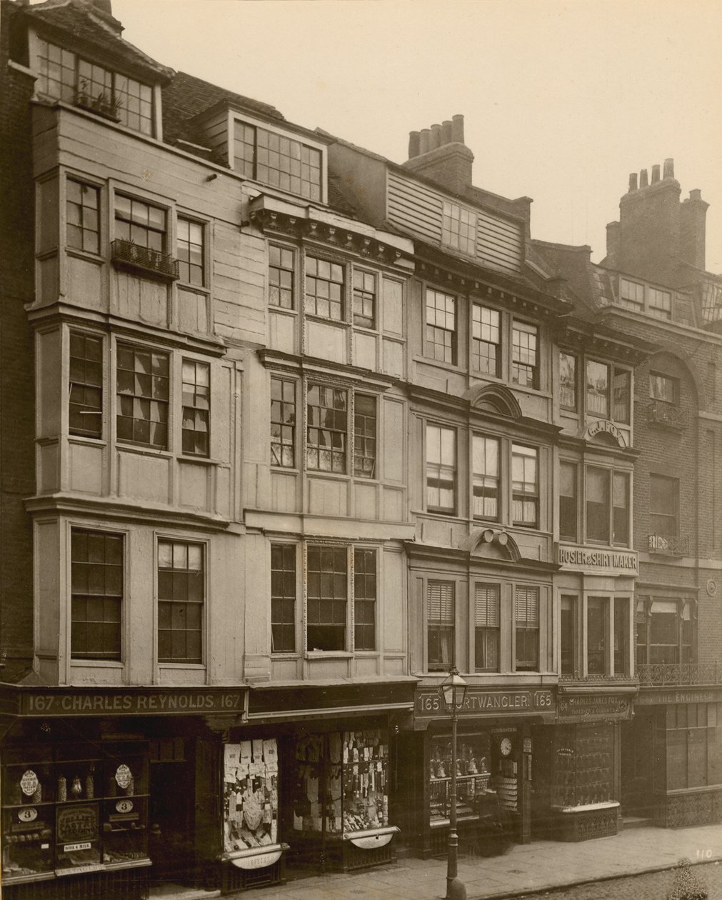 The Strand, London; south side, featuring 163-167 Strand by English Photographer