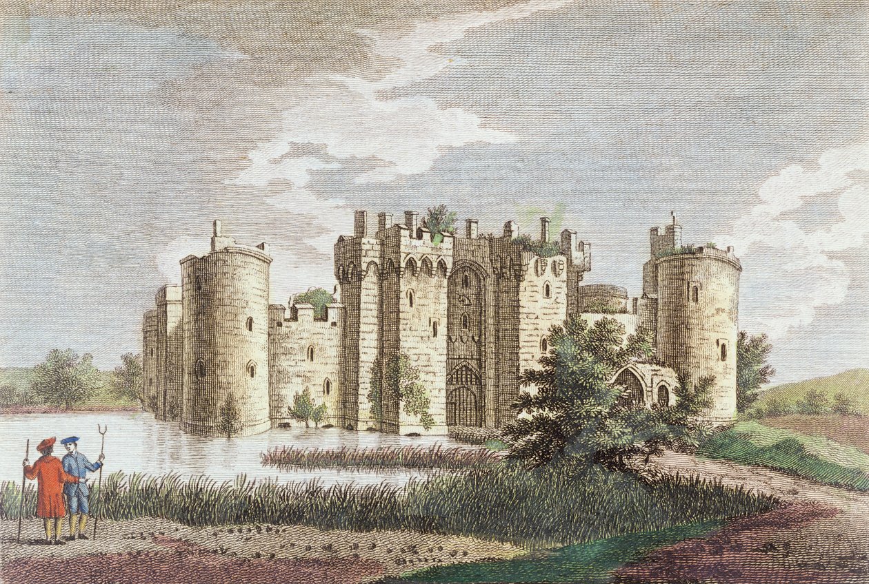 Bodiam Castle, Sussex, 7th January 1778 by English School