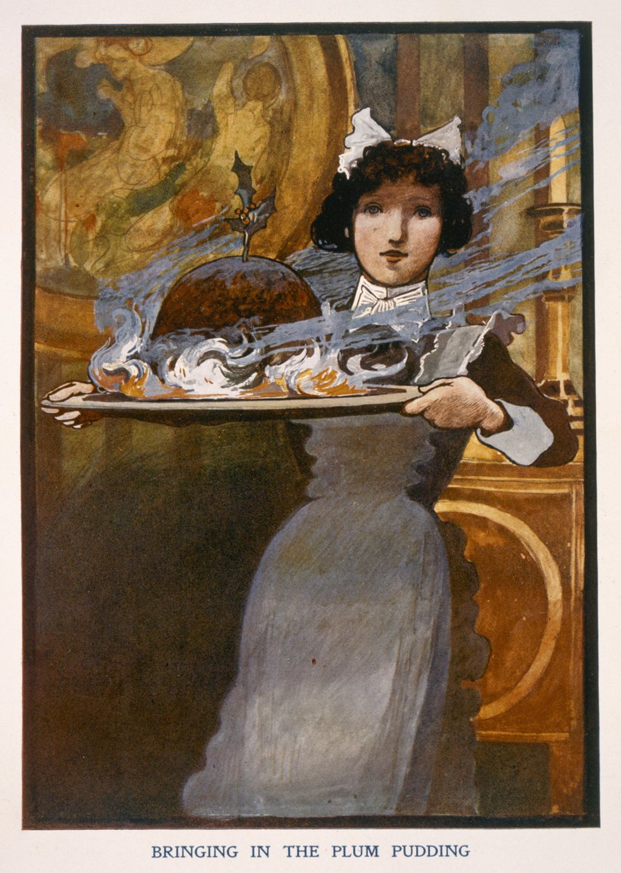Bringing in the Plum Pudding by English School