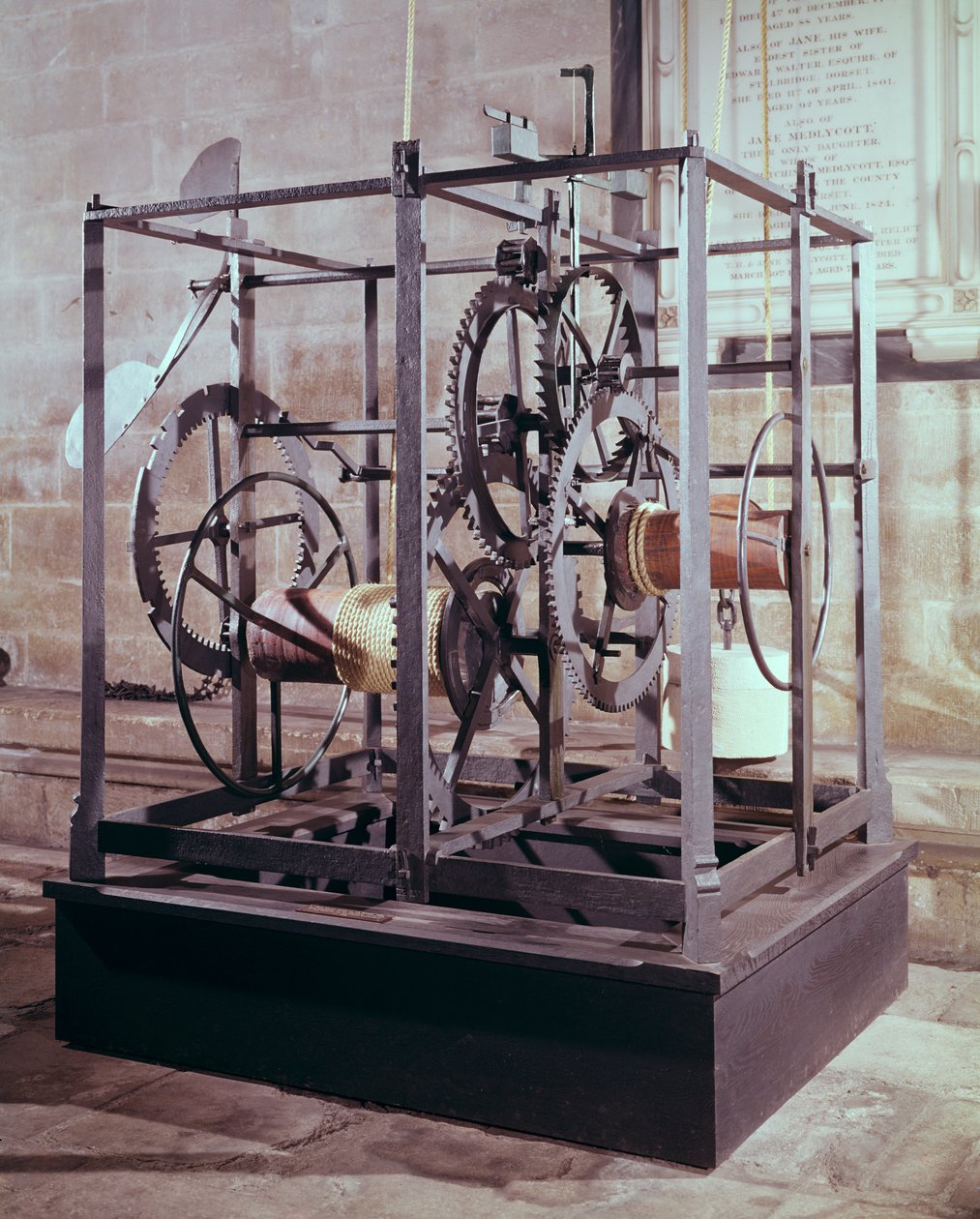 Cathedral clock made for the tower in Salisbury Cathedral by English School