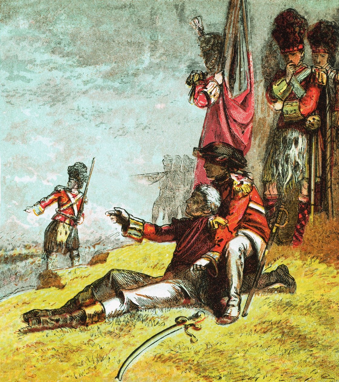 Death of General Wolfe by English School