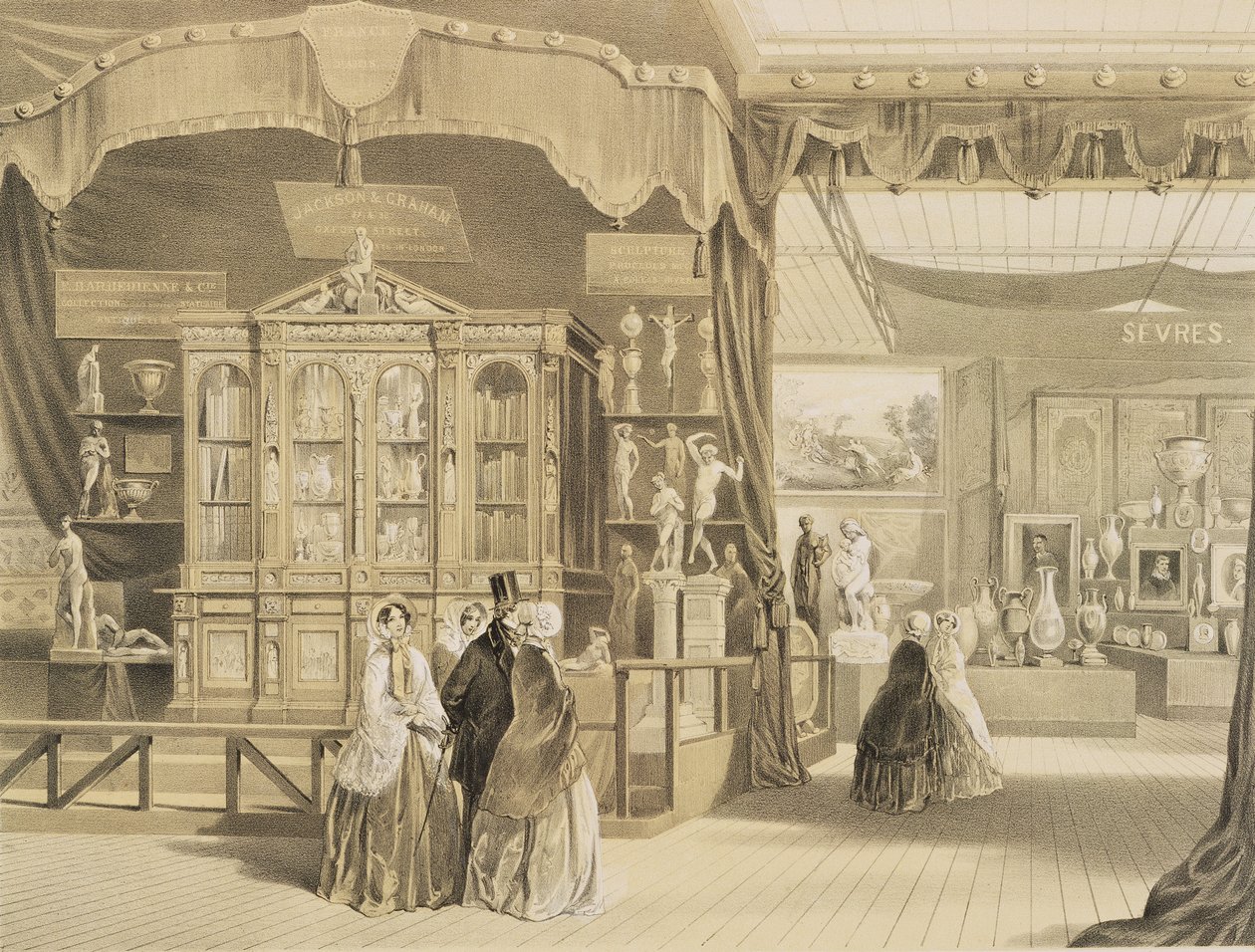 Great Exhibition, 1851, France (Sevres Court), from Dickinson