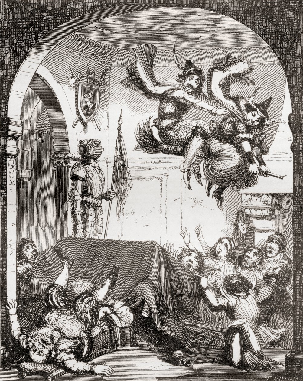 Illustration by George Cruikshank for the poem 