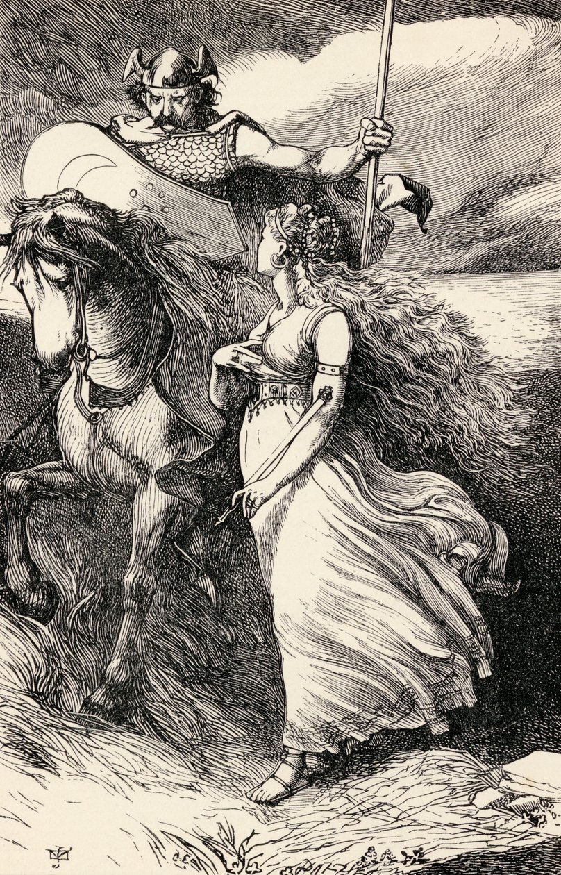 Irish Knight and Maiden, from an Edition of 