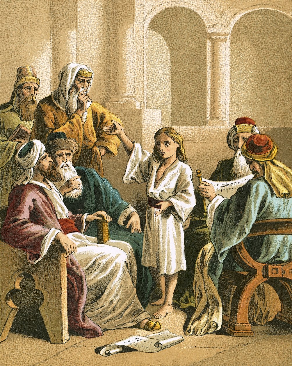 Jesus Disputing with the Doctors by English School