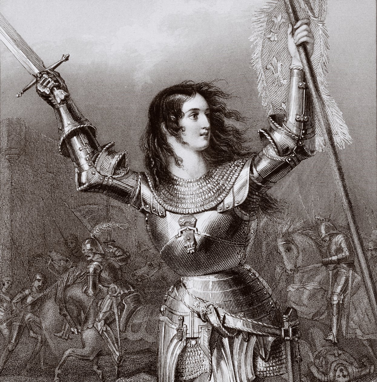 Joan of Arc (c.1412-31), c.1845 by English School