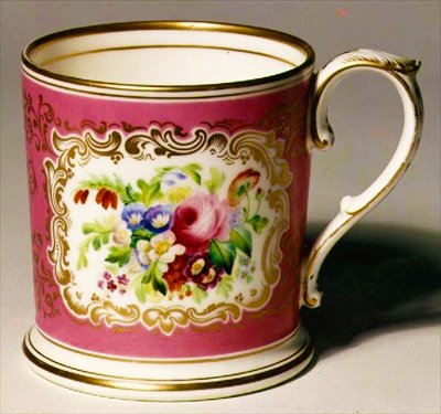 Longton Hall Trembly Rose mug, c.1755 by English School