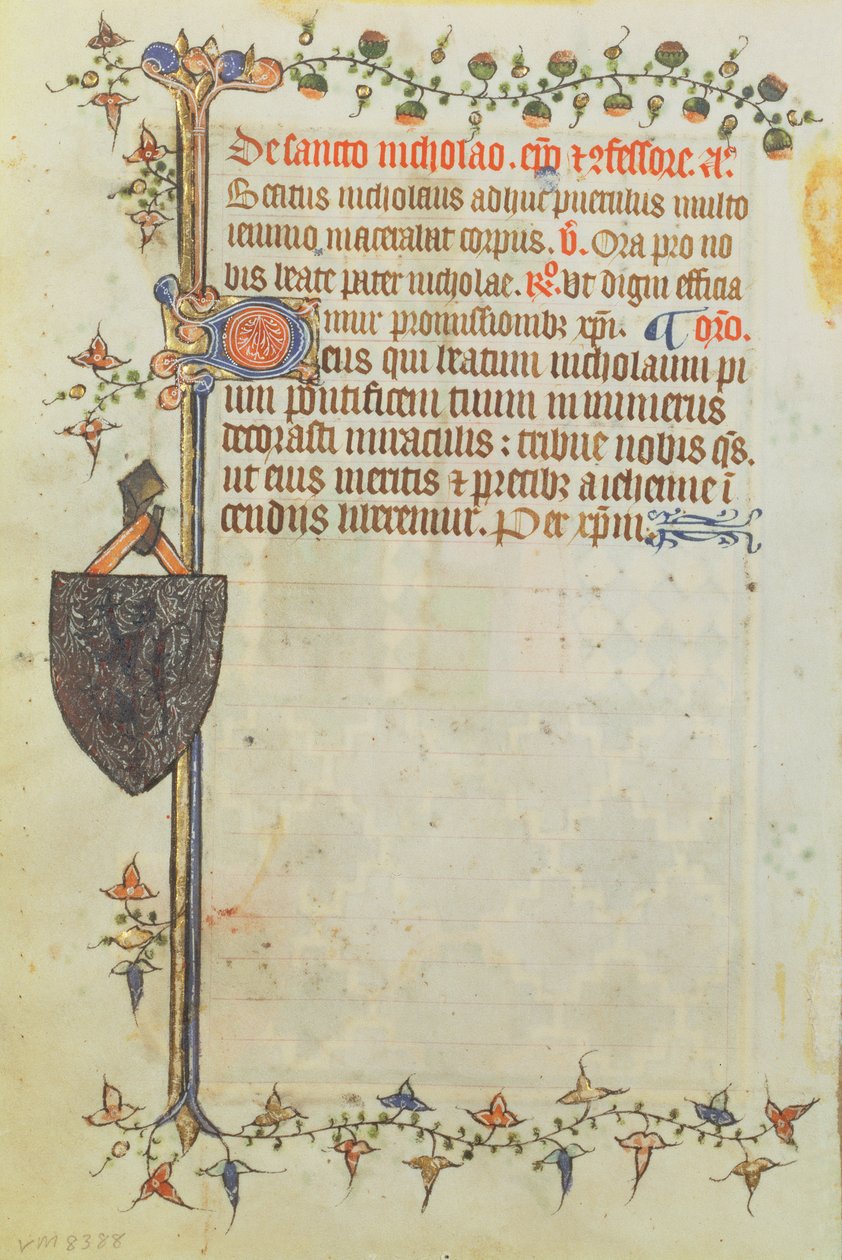 Page from a Book of Hours by English School