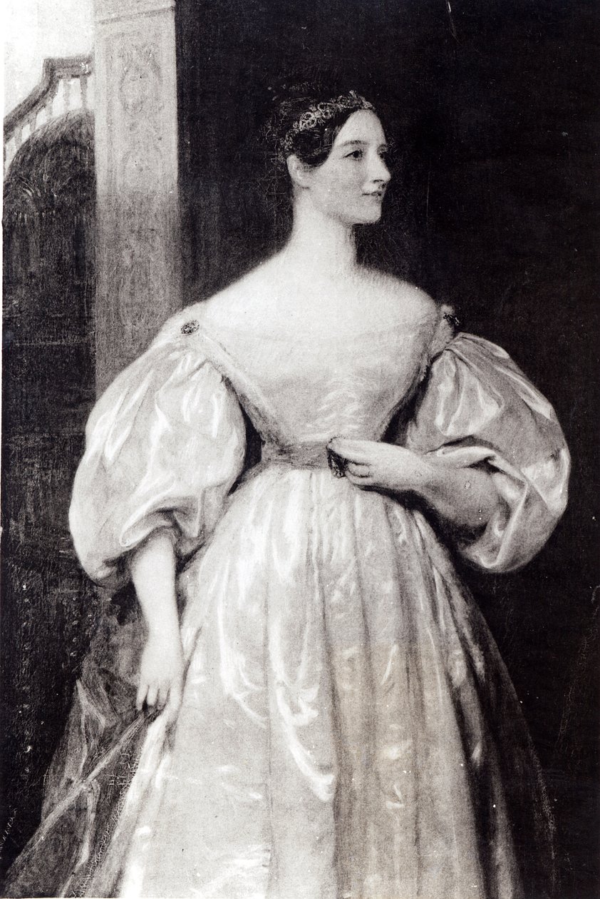 Portrait of Augusta Ada Byron (1815-52) Countess of Lovelace by English School