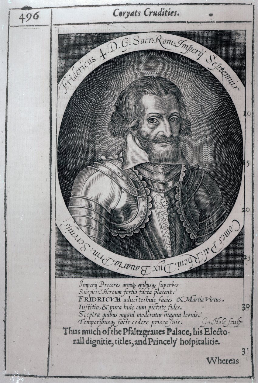 Portrait of Thomas Coryate from 