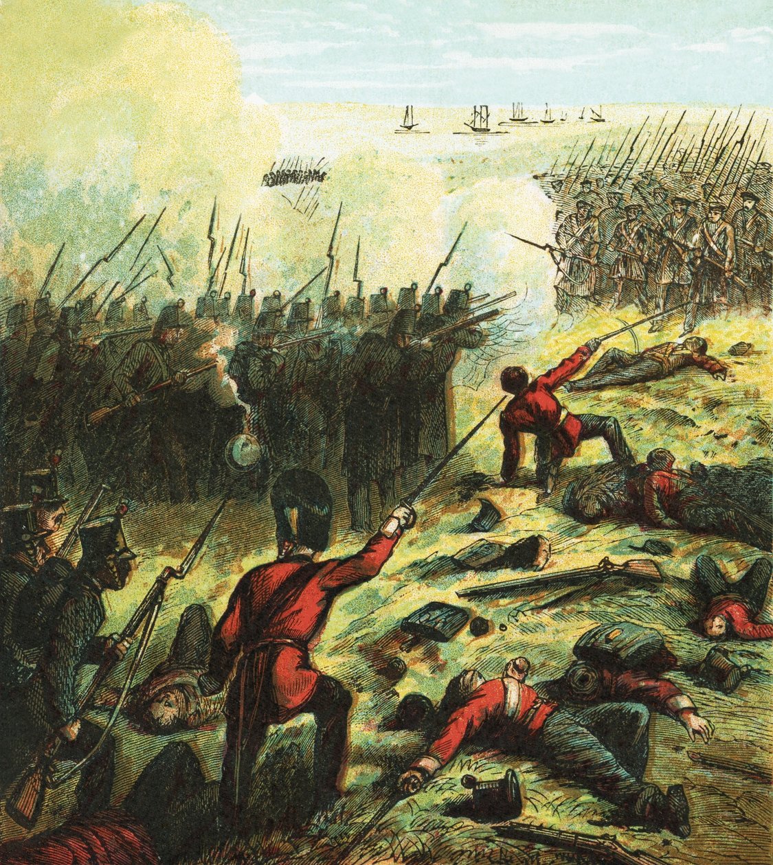 The Siege of Sebastopol by English School