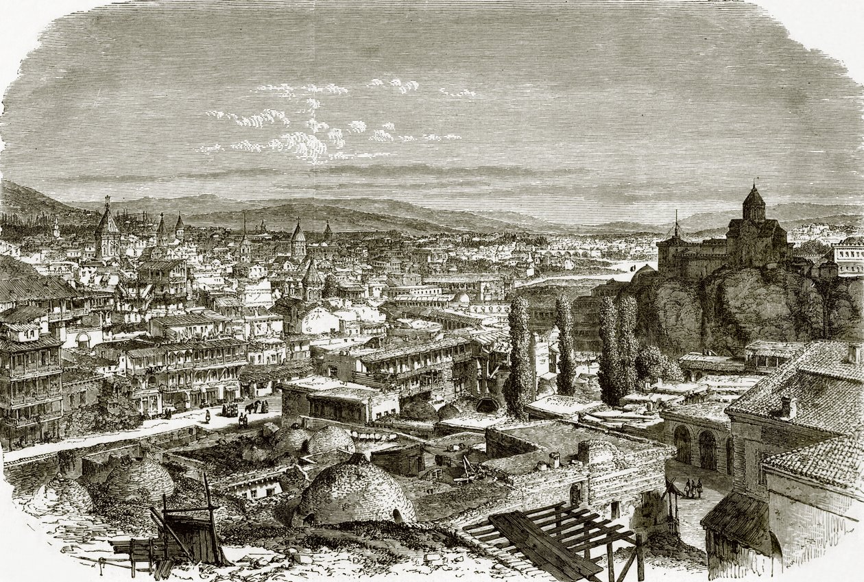 View of Tiflis by English School