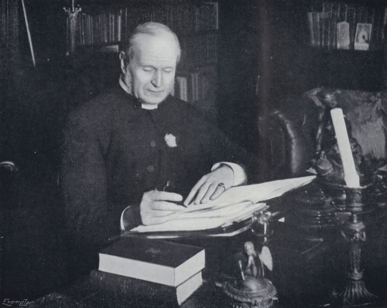 Dean Farrar in his Study by English Photographer