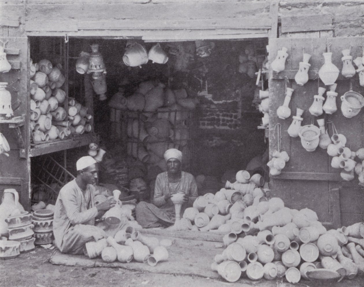 Egypt: Arabians selling Gullehs, Water-Coolers by English Photographer