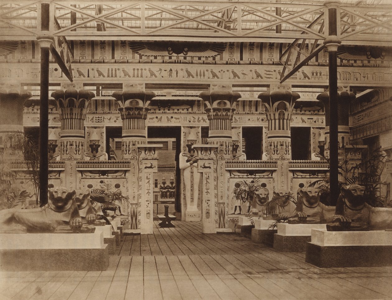 Entrance to the Egyptian Court by English Photographer