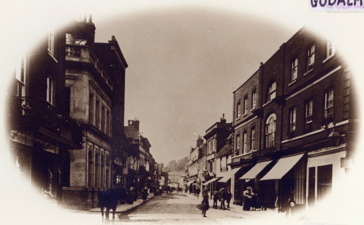 Godalming High Street, Surrey, c.1900 by English Photographer