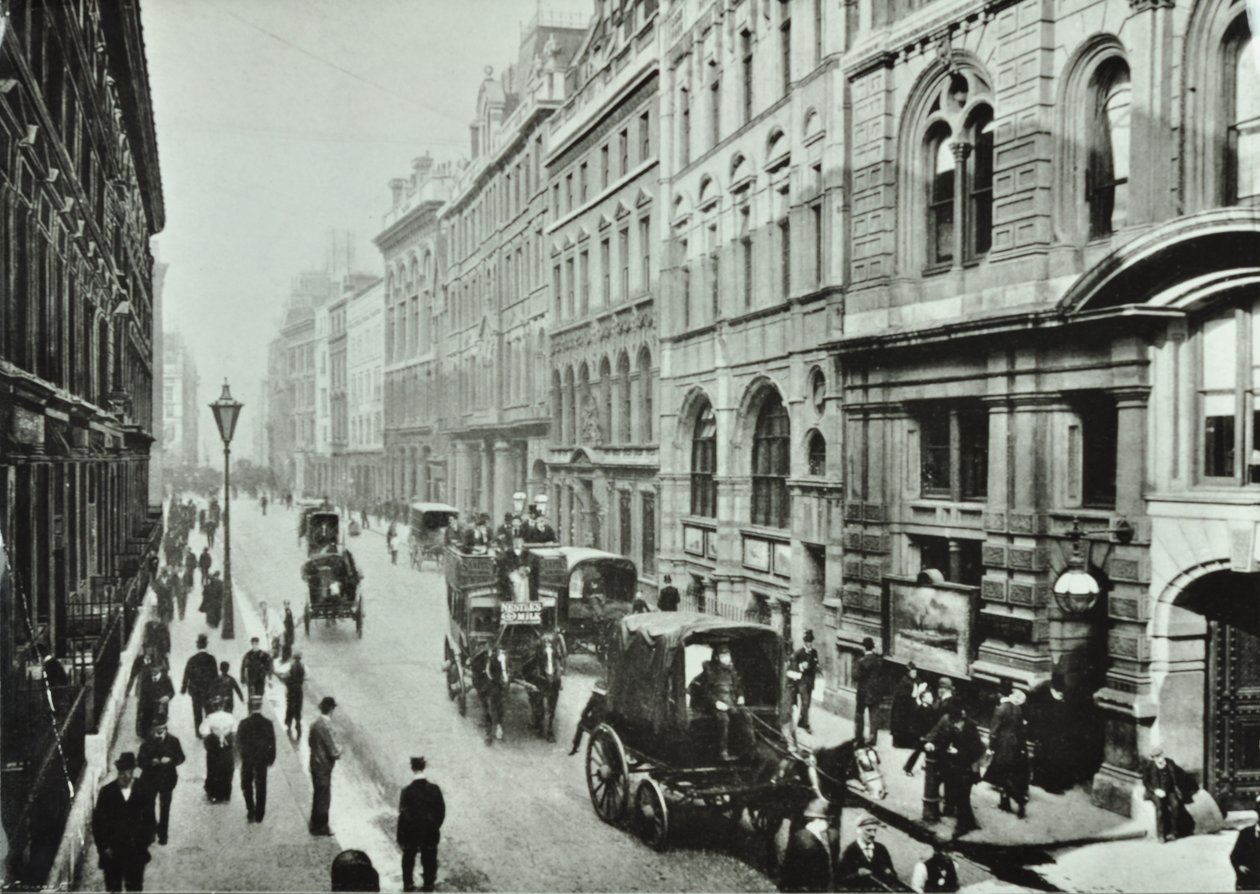 Leadenhall Street, City of London, 1895 by English Photographer