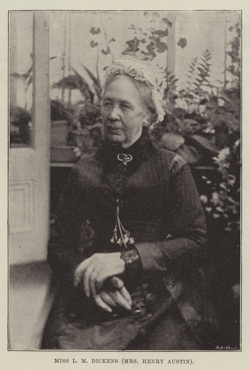 Miss L M Dickens (Mrs Henry Austin) by English Photographer