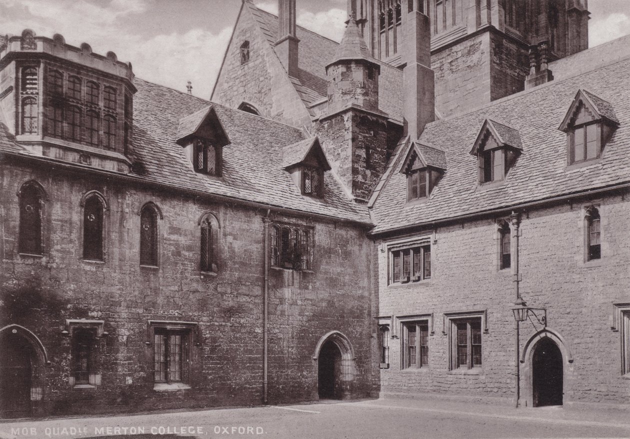 Mob Quadrangle, Merton College, Oxford by English Photographer