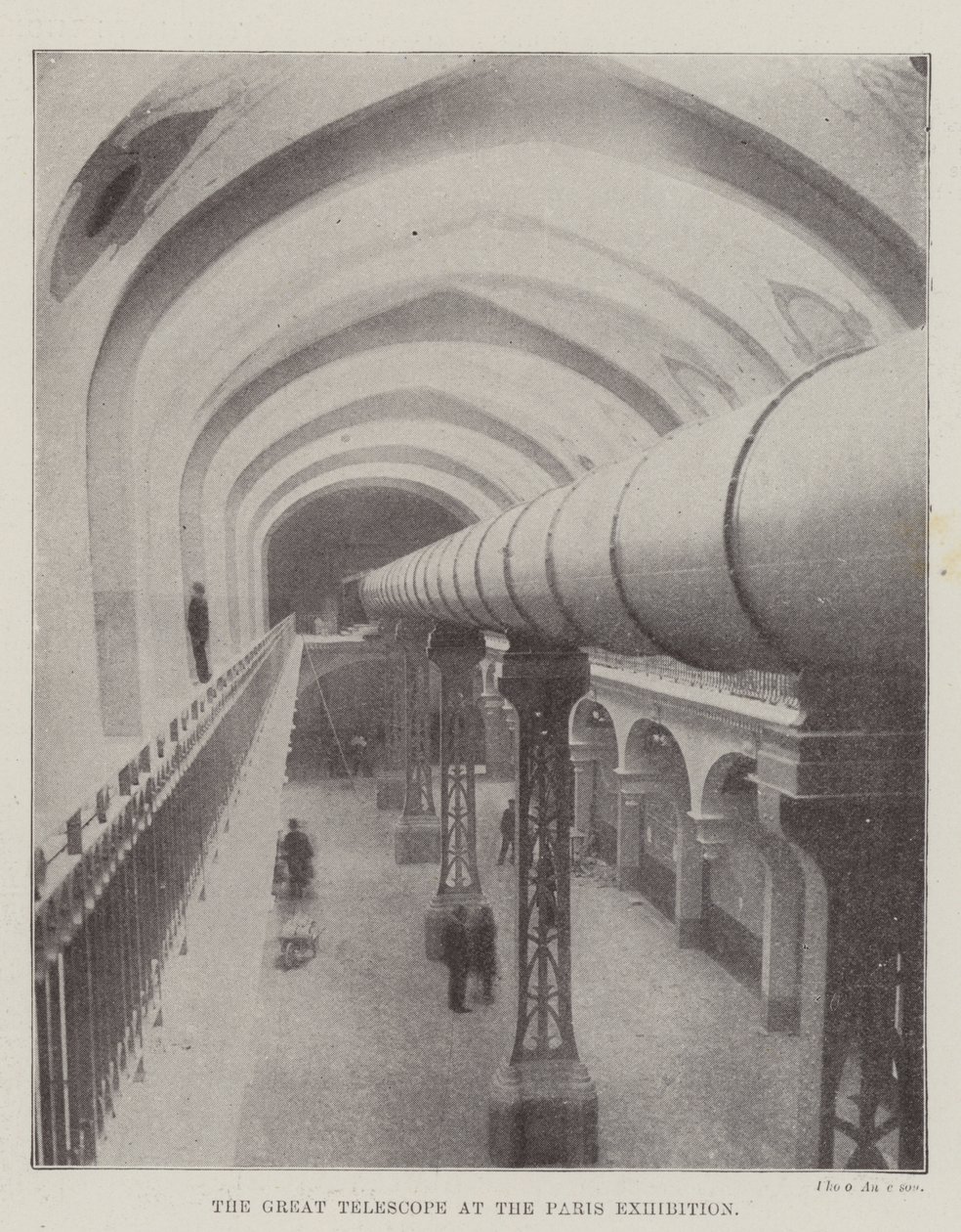 The Great Telescope at the Paris Exhibition by English Photographer